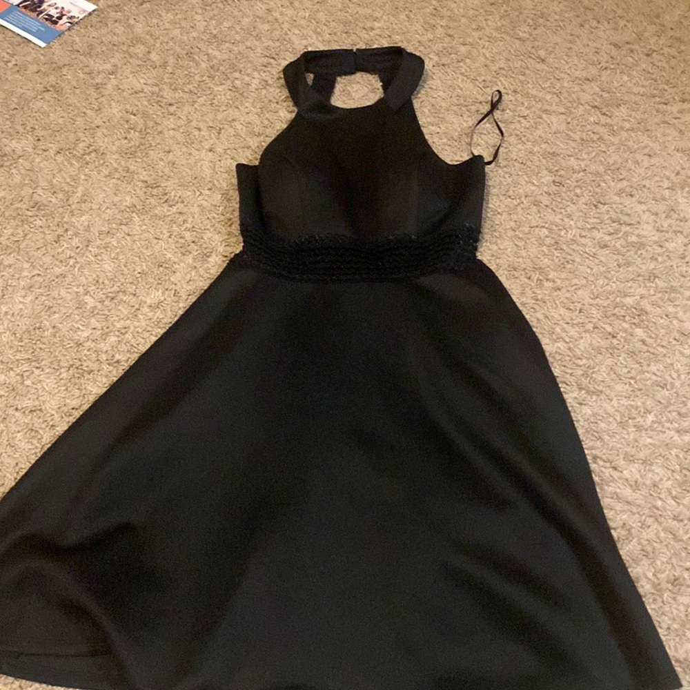 Black formal homecoming dress Juniors